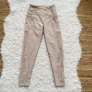 VICTORIAS SECRET SPORT Nude Mesh Leggings Small